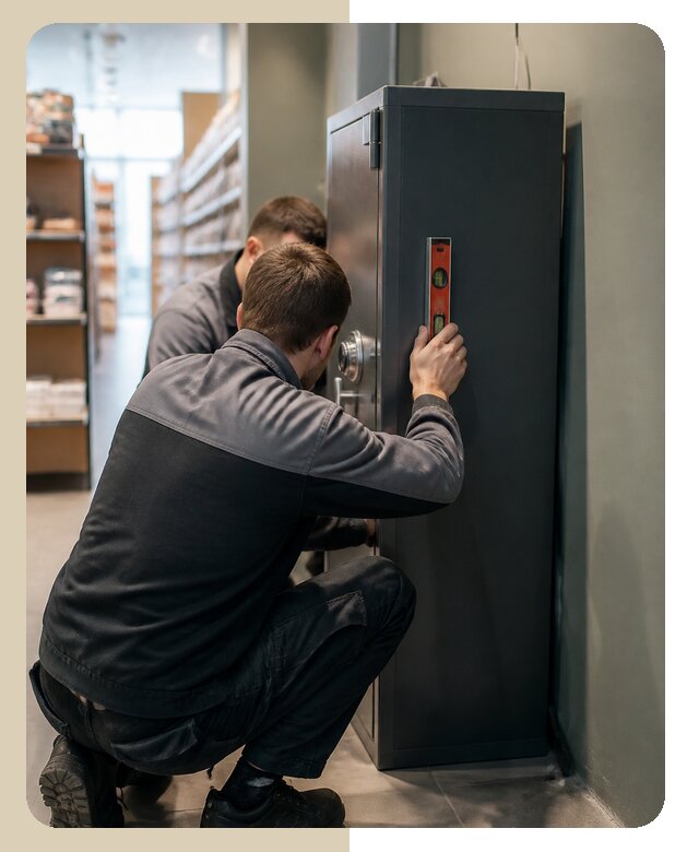 Профессиональная установка сейфа в магазине в Ирбите